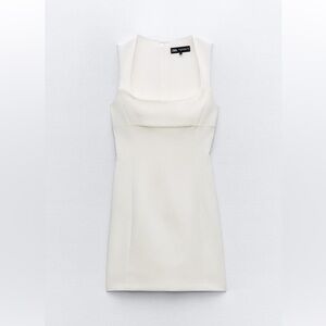 Zara squared neck mini dress